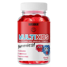 Weider Multikids Gumivitamin (50 db)– vitaminpótlás gyerekeknek, cseresznye ízben vitamin és táplálékkiegészítő
