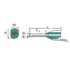 Weidmüller Interface GmbH &amp; Co. KG Érvéghüvely iker 2x10/26 H10,0/26T ZH BR SV 9005170000 Weidmüller