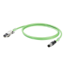 Weidmüller Interface GmbH &amp; Co. KG Profinet csatlakozókábel, M12/RJ45 Cat.5e, PUR, 5méter 1044470050 Weidmüller