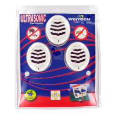 Weitech Ultrahangos kártevő riasztó 45m2, 3db/csomag /hálózatról működik elektromos állatriasztó