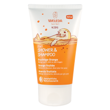 Weleda KIDS Gyümölcsös narancs gyermek 2in1 tusfürdő és sampon 150ml tusfürdők