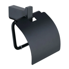 Welland Emerald WC papír tartó fedőlappal - fekete (94607-B) fürdőszoba kiegészítő