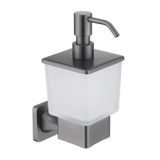 Welland Exclusive-Line fali szappanadagoló - gunmetal / tejüveg (39913-BGM) fürdőszoba kiegészítő
