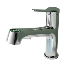 Welland FH-3127 kihúzható fejes mosdó csaptelep - vízhőfok kijelző (króm) csaptelep