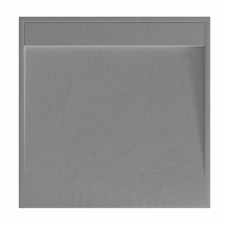 Welland kőhatású zuhanytálca rejtett lefolyóval - szifonnal 100 x 100 cm - szürke kád, zuhanykabin