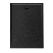 Welland kőhatású zuhanytálca szifonnal 80 x 110 cm - fekete (GT-11080LS) kád, zuhanykabin