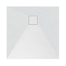 Welland kőhatású zuhanytálca szifonnal 80 x 80 cm - fehér (GT-8080SS) kád, zuhanykabin