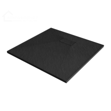 Welland kőhatású zuhanytálca szifonnal 80 x 80 cm - fekete (GT-8080SS) kád, zuhanykabin