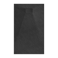 Welland kőhatású zuhanytálca szifonnal 90 x 160 cm - fekete (GT-16090SS) kád, zuhanykabin