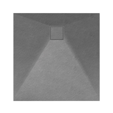 Welland kőhatású zuhanytálca szifonnal 90 x 90 cm - szürke (GT-9090SS) kád, zuhanykabin