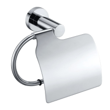 Welland Króm WC papír tartó fedőlappal | Welland Topaz 96307A-CH fürdőszoba kiegészítő