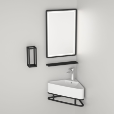 Welland Loft 5 részes sarok fürdőszobabútor szett - 56 cm fürdőszoba bútor