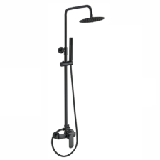 Welland Wall-Pro-4 zuhanyrendszer csapteleppel - fekete csaptelep