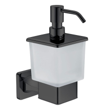 Welland Welland Exclusive-Line fali szappanadagoló - fekete / tejüveg (39913-B) fürdőszoba kiegészítő