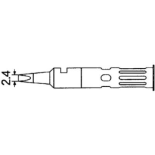 Weller WP60 pákahegy, forrasztóhegy 2,4 mm-es véső formájú T0051644499 (T0051644499) forrasztási tartozék