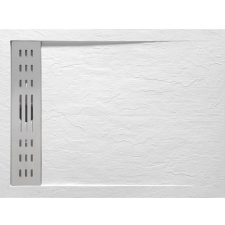 Wellis Ergo fehér kőhatású műmárvány zuhanytálca 120x90, lefolyóráccsal kád, zuhanykabin