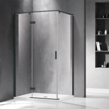 Wellis PALMARIA zuhanykabin, balos, Easy Clean bevonat, 120x90x195 cm, átlátszó üveg/fekete keret kád, zuhanykabin