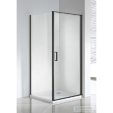 Wellis Quadrum Black 90x90 szögletes 1 nyílóajtós zuhanykabin easy clean bevonattal WC00483 kád, zuhanykabin