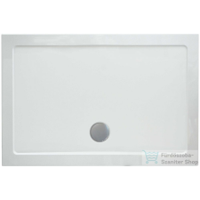 Wellis SMC 120x80x4 cm-es szögletes lapos zuhanytálca, zuhanyszifonnal WC00406 kád, zuhanykabin