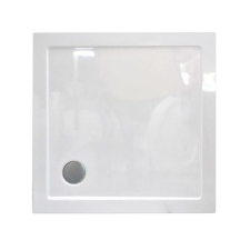 Wellis Zuhanytálca szögletes, lapos - 90x90x4, lefolyóval kád, zuhanykabin