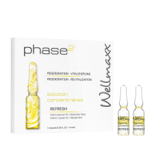 Wellmaxx phase² REFRESH kétfázisú ampulla, vitamin komplex, frissítő, energizáló 7x1 ml arcszérum