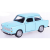 Welly Makett autó, 01:34, kommunistTrabant 601, világoskék.