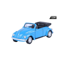 Welly Makett autó, 1:34, VW Beetle kabrió, kék makett