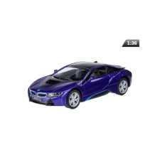 Welly Makett autó, 1:36, Kinsmart BMW i8, kék makett