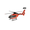 Welly Makett helikoter, 1:43, EC-135 őrség, piros