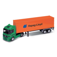Welly teherautó Mercedes-Benz Actros pótkocsival 1:32 autópálya és játékautó