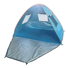Welora Kihúzható sátor ablakokkal a strandra, napvédelemmel, 200x120x120x130cm, Kék strandjáték