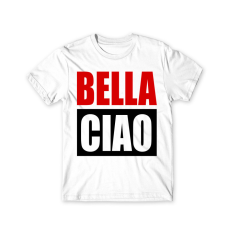 WELOVESHIRTS A nagy pénzrablás férfi rövid ujjú póló - Bella Ciao