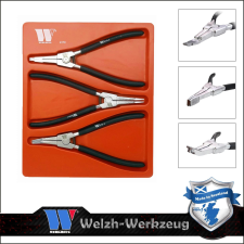 Welzh Werkzeug Fogó seeger klt. speciális zárógyűrűhöz 3 db-os (4170-WW) fogó