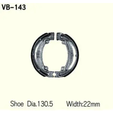 Wesrah VB-143 fékpofa Wesrah Futómű és fék alkatrészek Fékpofák (dobfék) egyéb motorkerékpár alkatrész