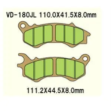 Wesrah VD-180JL (FA603HH) fékbetét Wesrah  Futómű és fék alkatrészek Fékbetétek (tárcsafék) egyéb motorkerékpár alkatrész