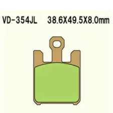 Wesrah VD-354RJLXX fékbetét Wesrah  Futómű és fék alkatrészek Fékbetétek (tárcsafék) egyéb motorkerékpár alkatrész