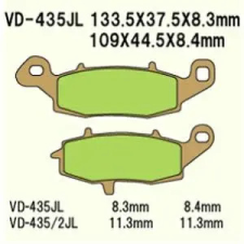 Wesrah VD-435RJL fékbetét Wesrah Futómű és fék alkatrészek Fékbetétek (tárcsafék) egyéb motorkerékpár alkatrész