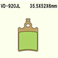 Wesrah VD-920JL fékbetét Wesrah Futómű és fék alkatrészek Fékbetétek (tárcsafék) egyéb motorkerékpár alkatrész