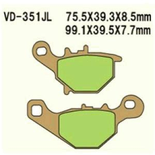 Wesrah Vesrah VD-351JL fékbetét Wesrah Futómű és fék alkatrész Fékbetét (tárcsafék) egyéb motorkerékpár alkatrész