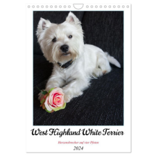  West Highland White Terrier - Herzensbrecher auf vier Pfoten (Wandkalender 2024 DIN A4 hoch), CALVENDO Monatskalender – Angela Rohde naptár, kalendárium