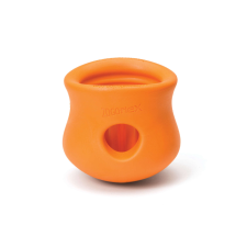 West Paw Toppl - Jutalomfalattal tölthető kutyajáték(L | 10 cm | Narancs) játék kutyáknak