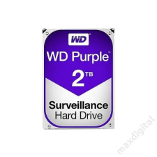 Western Digital 3.5" HDD SATA-III 2TB 5400rpm 64MB Cache, CAVIAR Purple merevlemez, ssd