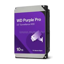 Western Digital HDD 10TB 3.5" SATA 7200RPM 512MB PURPLE PRO (WD102PURP) merevlemez, ssd