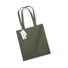Westford Mill Uniszex organikus speciális táska Westford Mill EarthAware™ Organic Bag for Life Egy méret, Oliva zöld kézitáska és bőrönd