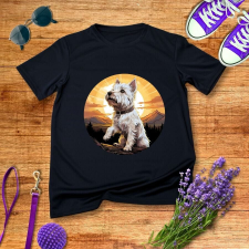 Westie portré férfi póló férfi póló