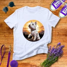  Westie portré női póló női póló