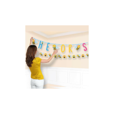  What Will It Bee? - Méhecskés babaváró banner, 182/250 cm party kellék
