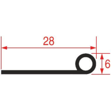 Whirlpool Ajtó tömítés 478mm beépíthető gépek kiegészítői