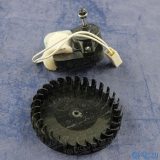WHIRLPOOL - INDESIT Ventilátor Motor + Lapát (eredeti) WHIRLPOOL / INDESIT hűtőgép beépíthető gépek kiegészítői