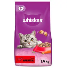 Whiskas Adult Beef - Szárazeledel (marhahússal) felnőtt macskák részére (14kg) macskaeledel